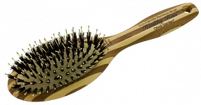Щётка для волос овальная бамбуковая