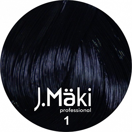 J.Maki Стойкий краситель для волос 1 Черный 60 мл