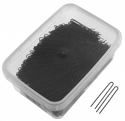 Шпильки прямые чёрные 45мм (500грамм в упаковке)